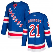 Men's Adidas New York Rangers Barclay Goodrow Royal Blue Home Jersey - Authentic
