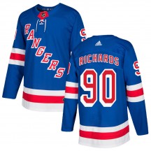 Men's Adidas New York Rangers Justin Richards Royal Blue Home Jersey - Authentic