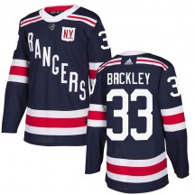 Men's Adidas New York Rangers Connor Brickley Navy Blue 2018 Winter Classic Home Jersey - Authentic