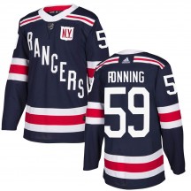 Men's Adidas New York Rangers Ty Ronning Navy Blue 2018 Winter Classic Home Jersey - Authentic