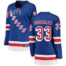 Women's Fanatics Branded New York Rangers Connor Brickley Blue Home Jersey - Breakaway