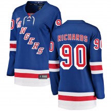 Women's Fanatics Branded New York Rangers Justin Richards Blue Home Jersey - Breakaway