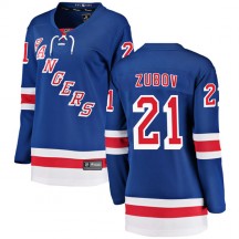 Women's Fanatics Branded New York Rangers Sergei Zubov Blue Home Jersey - Breakaway