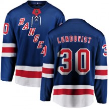 Men's Fanatics Branded New York Rangers Henrik Lundqvist Blue Home Jersey - Breakaway