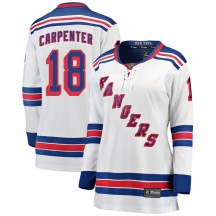 Women's Fanatics Branded New York Rangers Ryan Carpenter White Away Jersey - Breakaway