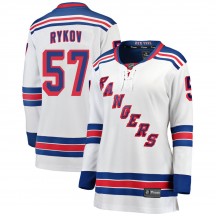 Women's Fanatics Branded New York Rangers Yegor Rykov White Away Jersey - Breakaway