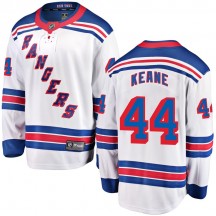 Men's Fanatics Branded New York Rangers Joey Keane White Away Jersey - Breakaway
