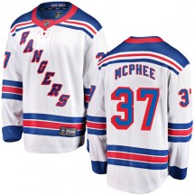 Men's Fanatics Branded New York Rangers George Mcphee White Away Jersey - Breakaway