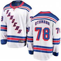 Men's Fanatics Branded New York Rangers Brennan Othmann White Away Jersey - Breakaway