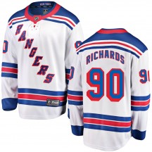 Men's Fanatics Branded New York Rangers Justin Richards White Away Jersey - Breakaway