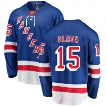 Men's Fanatics Branded New York Rangers Tanner Glass Blue Home Jersey - Breakaway