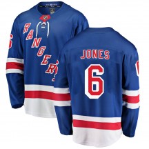 Men's Fanatics Branded New York Rangers Zac Jones Blue Home Jersey - Breakaway