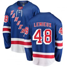 Men's Fanatics Branded New York Rangers Brendan Lemieux Blue Home Jersey - Breakaway