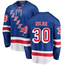 Men's Fanatics Branded New York Rangers Chris Nilan Blue Home Jersey - Breakaway