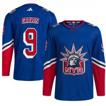Men's Adidas New York Rangers Adam Graves Royal Reverse Retro 2.0 Jersey - Authentic