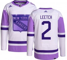 Men's Adidas New York Rangers Brian Leetch Hockey Fights Cancer Jersey - Authentic
