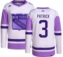 Men's Adidas New York Rangers James Patrick Hockey Fights Cancer Jersey - Authentic