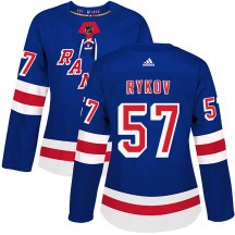 Women's Adidas New York Rangers Yegor Rykov Royal Blue Home Jersey - Authentic