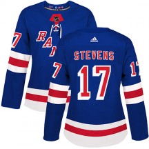 Women's Adidas New York Rangers Kevin Stevens Royal Blue Home Jersey - Authentic