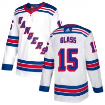 Youth Adidas New York Rangers Tanner Glass White Jersey - Authentic
