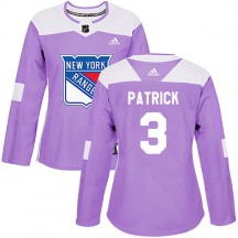 Women's Adidas New York Rangers James Patrick Purple Fights Cancer Practice Jersey - Authentic
