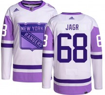 Youth Adidas New York Rangers Jaromir Jagr Hockey Fights Cancer Jersey - Authentic