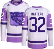 Youth Adidas New York Rangers Stephane Matteau Hockey Fights Cancer Jersey - Authentic