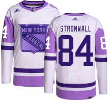 Youth Adidas New York Rangers Malte Stromwall Hockey Fights Cancer Jersey - Authentic