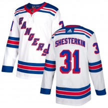 Men's Adidas New York Rangers Igor Shesterkin White Jersey - Authentic