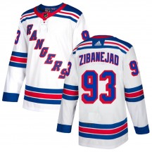 Men's Adidas New York Rangers Mika Zibanejad White Jersey - Authentic