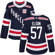 Women's Adidas New York Rangers Turner Elson Navy Blue 2018 Winter Classic Home Jersey - Authentic