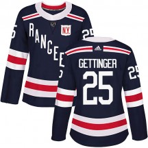 Women's Adidas New York Rangers Tim Gettinger Navy Blue 2018 Winter Classic Home Jersey - Authentic