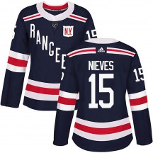 Women's Adidas New York Rangers Boo Nieves Navy Blue 2018 Winter Classic Home Jersey - Authentic