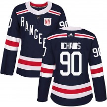 Women's Adidas New York Rangers Justin Richards Navy Blue 2018 Winter Classic Home Jersey - Authentic