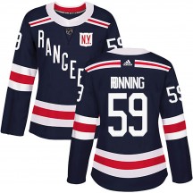 Women's Adidas New York Rangers Ty Ronning Navy Blue 2018 Winter Classic Home Jersey - Authentic