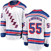 Youth Fanatics Branded New York Rangers Ryan Lindgren White Away Jersey - Breakaway