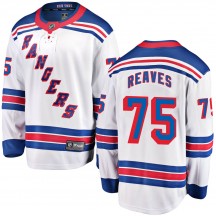 Youth Fanatics Branded New York Rangers Ryan Reaves White Away Jersey - Breakaway