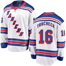 Youth Fanatics Branded New York Rangers Vincent Trocheck White Away Jersey - Breakaway