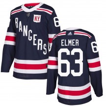 Youth Adidas New York Rangers Jake Elmer Navy Blue 2018 Winter Classic Home Jersey - Authentic