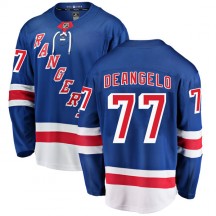 Youth Fanatics Branded New York Rangers Tony DeAngelo Blue Home Jersey - Breakaway