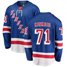 Youth Fanatics Branded New York Rangers Keith Kinkaid Blue Home Jersey - Breakaway