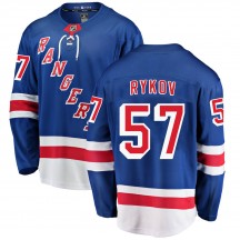 Youth Fanatics Branded New York Rangers Yegor Rykov Blue Home Jersey - Breakaway