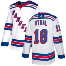 Men's Adidas New York Rangers Marc Staal White Jersey - Authentic