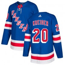 Youth Adidas New York Rangers Chris Kreider Royal Blue Home Jersey - Authentic