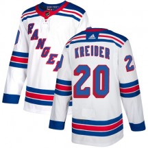 Youth Adidas New York Rangers Chris Kreider White Away Jersey - Authentic