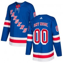 Youth Adidas New York Rangers Custom Royal Blue Home Jersey - Authentic