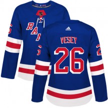Women's Adidas New York Rangers Jimmy Vesey Royal Blue Home Jersey - Authentic