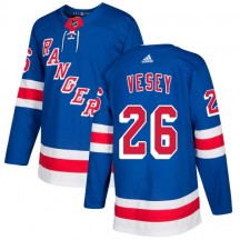 Youth Adidas New York Rangers Jimmy Vesey Royal Blue Home Jersey - Authentic