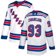 Women's Adidas New York Rangers Mika Zibanejad White Away Jersey - Authentic