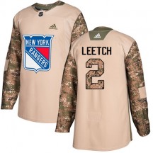 Youth Adidas New York Rangers Brian Leetch Camo Veterans Day Practice Jersey - Authentic
